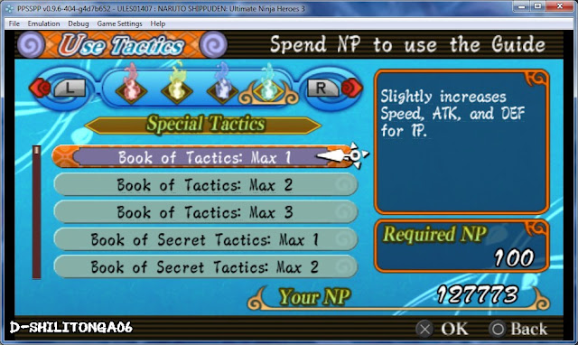 Special Tactics_1 - Naruto Shippuden - Ultimate Ninja Heroes 3 PSP