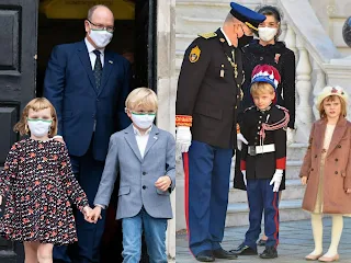 Prince Albert II of Monaco and his twins