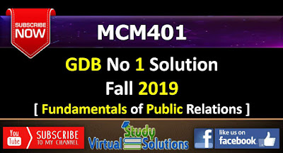 MCM401 GDB No 1 Solution Fall 2019 - Year 2020