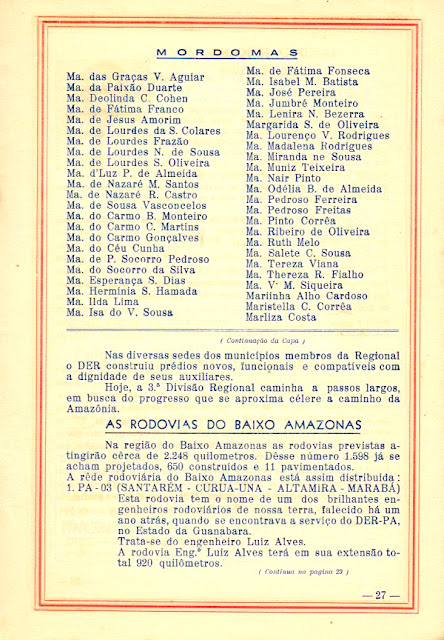 PROGRAMA DA FESTA DE NOSSA SENHORA DA CONCEIÇÃO - 1970 - PAG 27