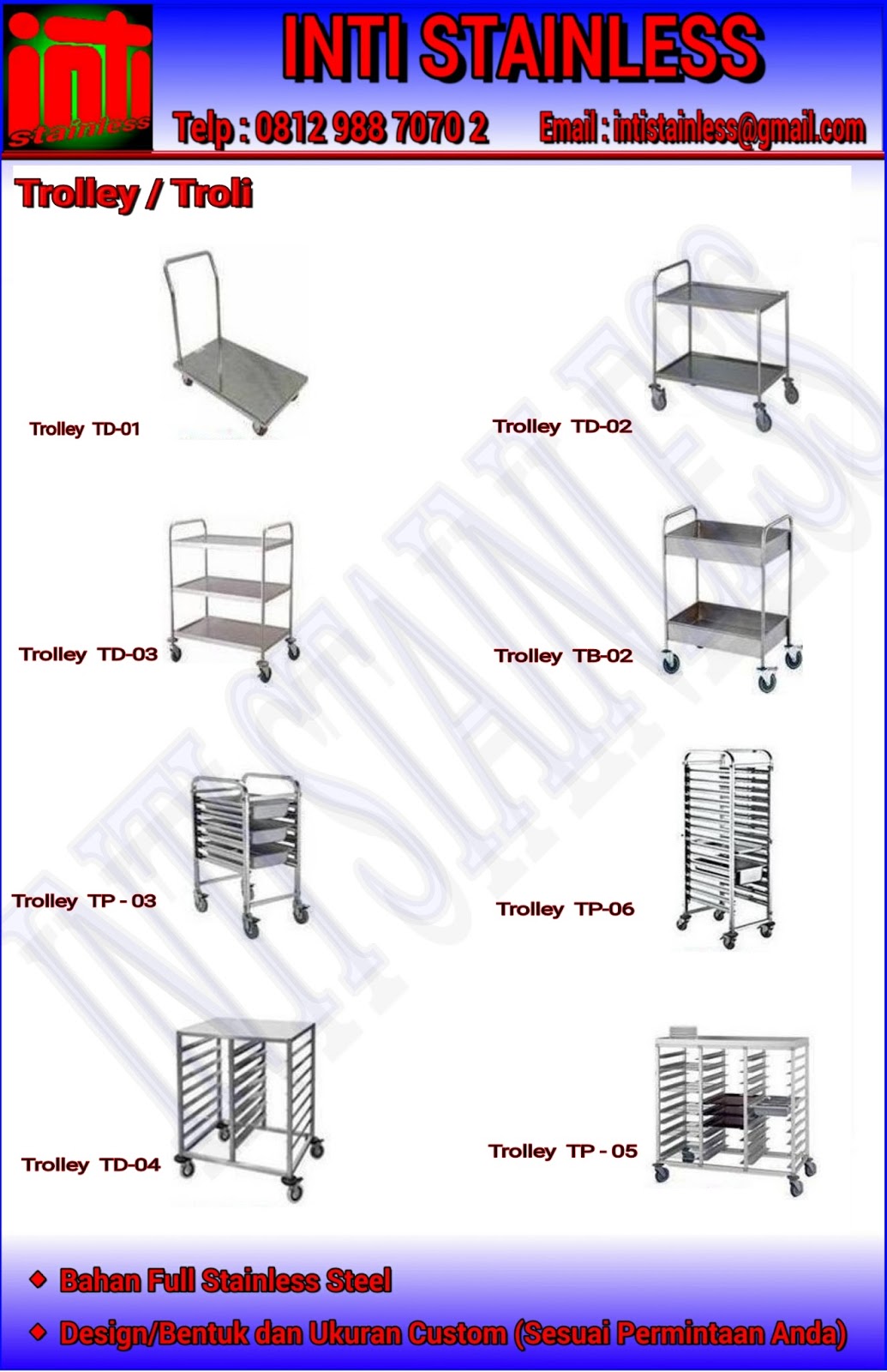 Jual Rak stainless Rak penyimpanan Tiers rack custom 