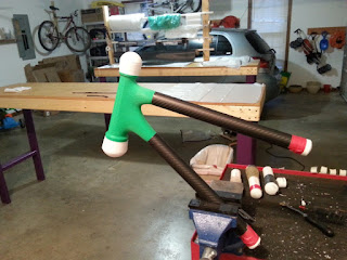 3D printed bicycle head tube and frame transition male core 