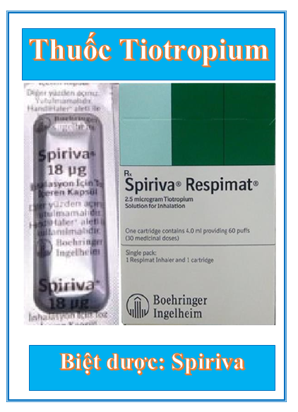 Thuốc Tiotropium được điều trị cho bệnh nhân hen phế quản, bệnh phổi tắt nghẻn mãn tín.