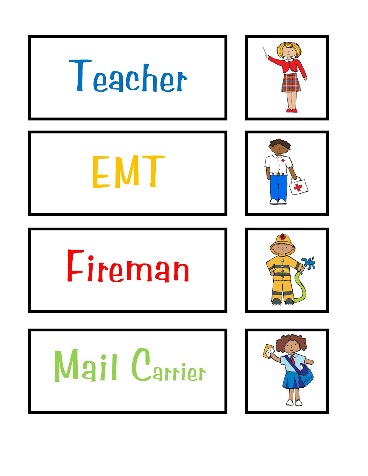 Community Helpers Printables 3