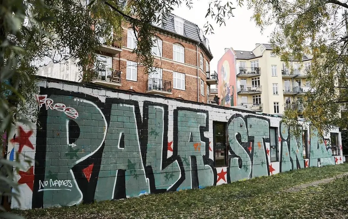 Graffiti Artwork 'Free Palestina' (Copenhagen, Denmark)