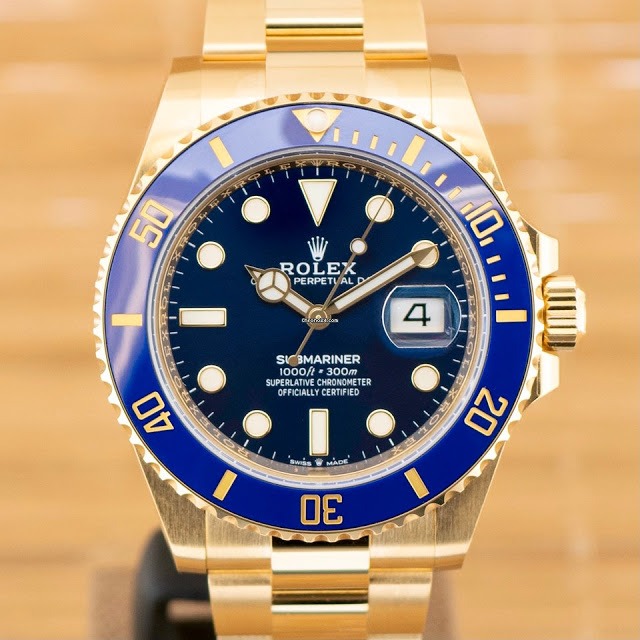 Reveja a réplica do relógio azul Rolex Submariner Date 41 mm com preço baixo