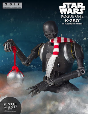 Star Wars Rogue One Holiday K-2SO Mini Bust by Gentle Giant