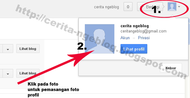Cara Memasang Foto Profil Di Blogspot