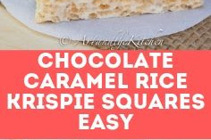 CHOCOLATE CARAMEL RICE KRISPIE SQUARES EASY