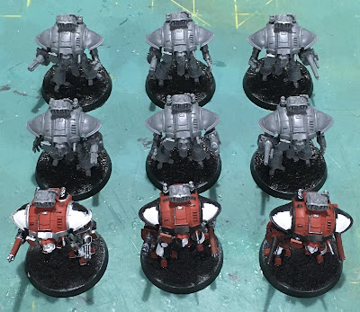 Adeptus Titanicus Questoris Knights from House Taranis WIP