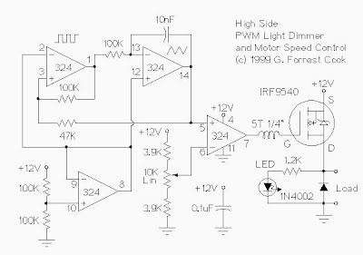 12V Low side and High side PWM Motor/Light Controller