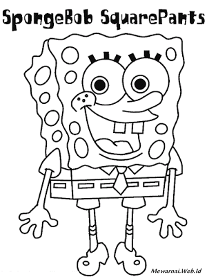 Mewarnai Gambar Spongebob  Dan  Kawan  Kawan  Dunia Mewarnai