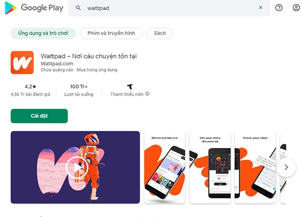 2 Cách tải Wattpad về máy tính, PC nhanh chóng & đơn giản a3