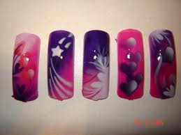 Airbrushed Nail Art