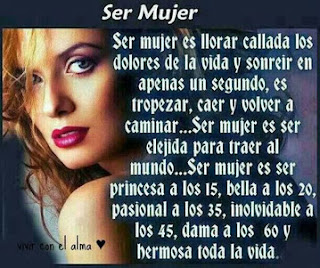 sentirse orgullosa de ser mujer