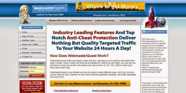 webmaster quest. your key to website success. leading the way since 2000!