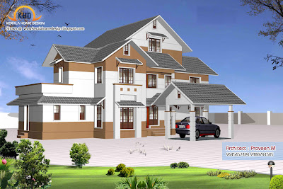 Home plan and elevation - 2906 Square Feet