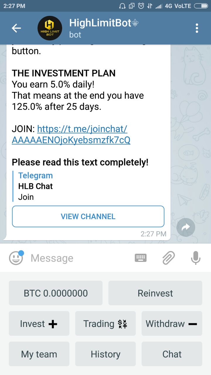 Earn bitcoin from telegram