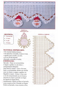 30 Barrados ou Bicos de Crochê Para Decoração de Natal Com Gráficos 21