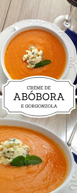 Creme de Abobora e Gorgonzola