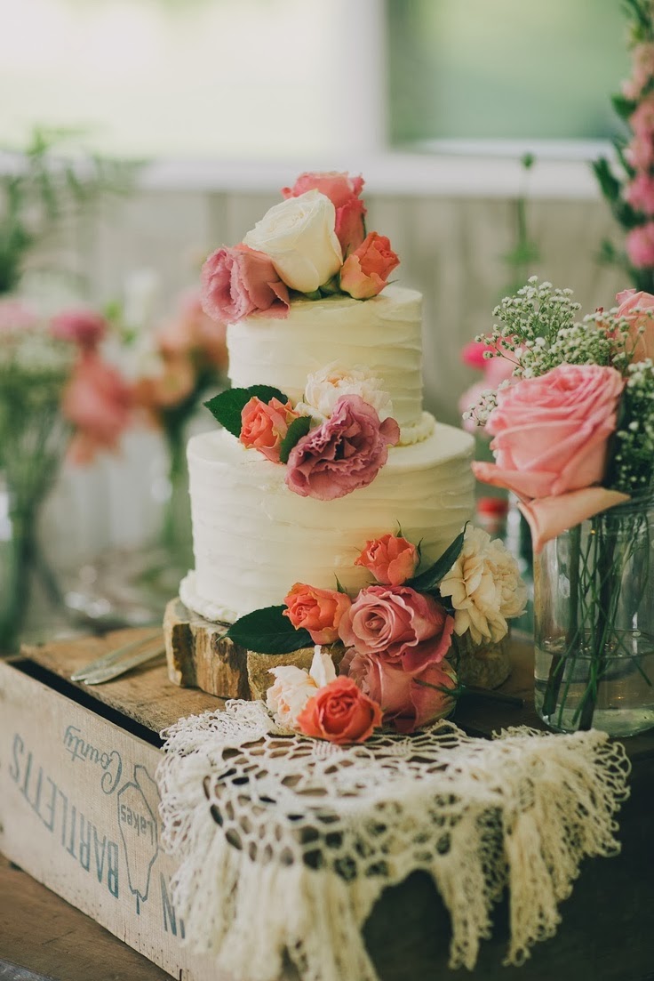 donde puedo encontrar fotos de pasteles decorados con flores  - Fotos De Pasteles Con Flores Naturales