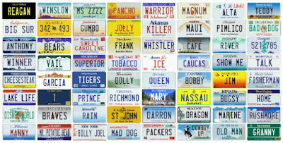 personalized license plates collection
