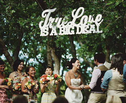 Candy Bar signs because love is sweet photos via Special Day and Etsy