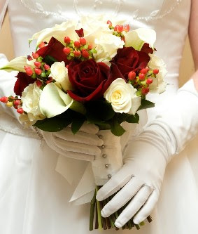 Winter Wedding Bouquet White Flowers