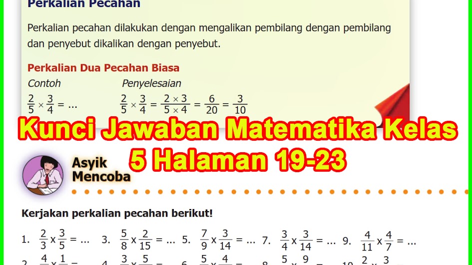 Kunci Jawaban Buku Siswa Matematika Kelas 5 Intan Pariwara