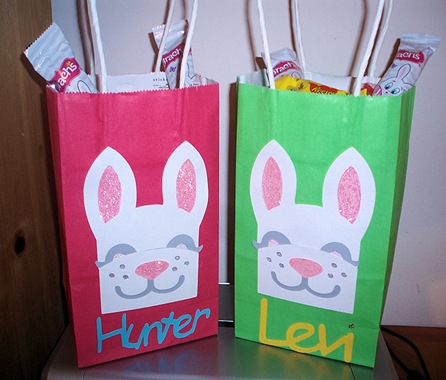 Hunter and Levi  Easter Bags