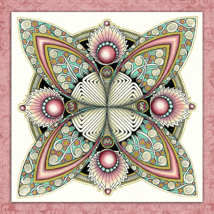 Colorful Mandala and Zentangle Drawings  Mandala art lesson, Gel pen art,  Zentangle drawings