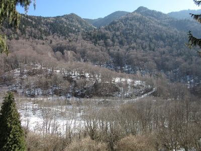 Paisaje alrededor del Monasterio de Rila, Bulgaria