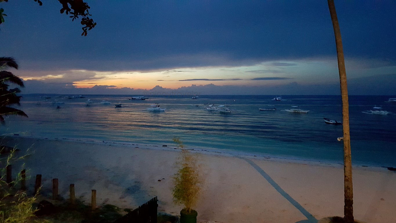 calm and serene early dawn view of Alona Beach, Panglao, Bohol