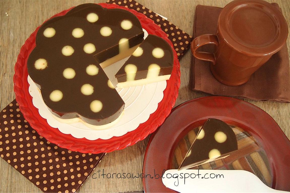 Puding Kentang Lapis Coklat Polkadot ~ Resepi Terbaik