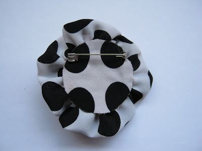 Handmade Flower Brooch Pin Back