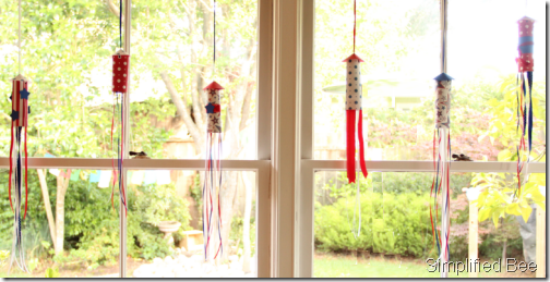 rocket garland 4th of july diy