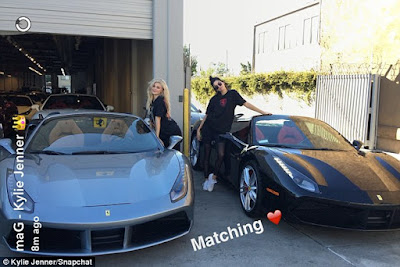 Kylie and Kendall Jenner show off their brand new matching Ferrari Spiders