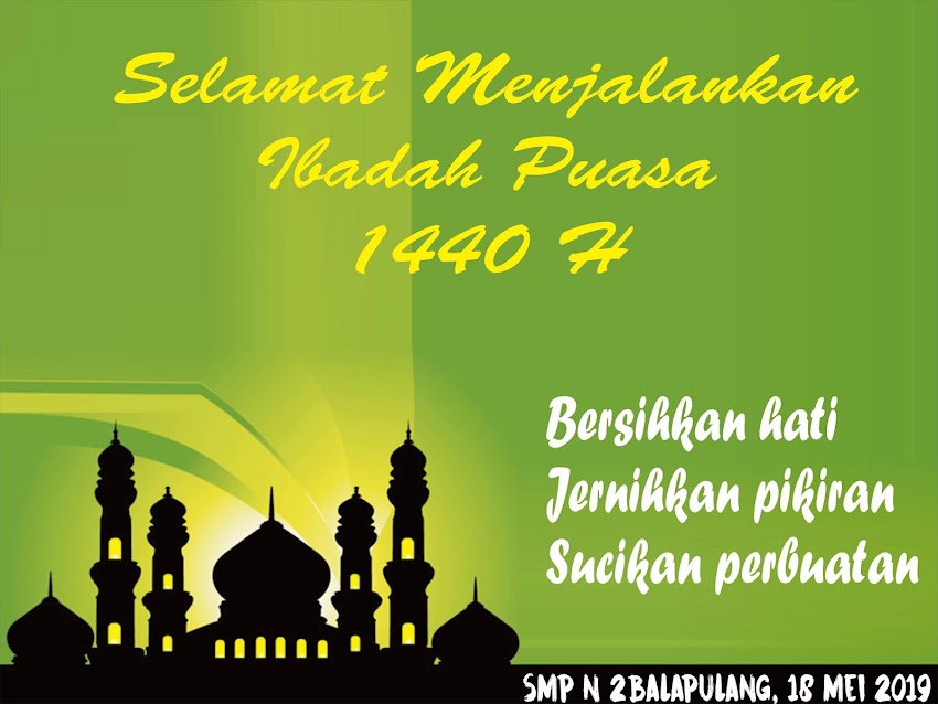 SELAMAT MENJALANKAN IBADAH PUASA