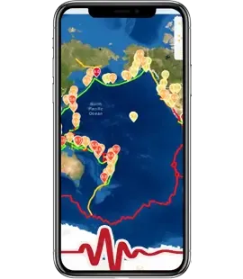 quakefeed تطبيق اكتشاف الزلزال