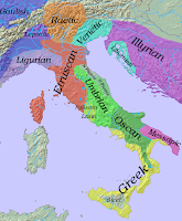 languages in Iron Age Italy, VI BC