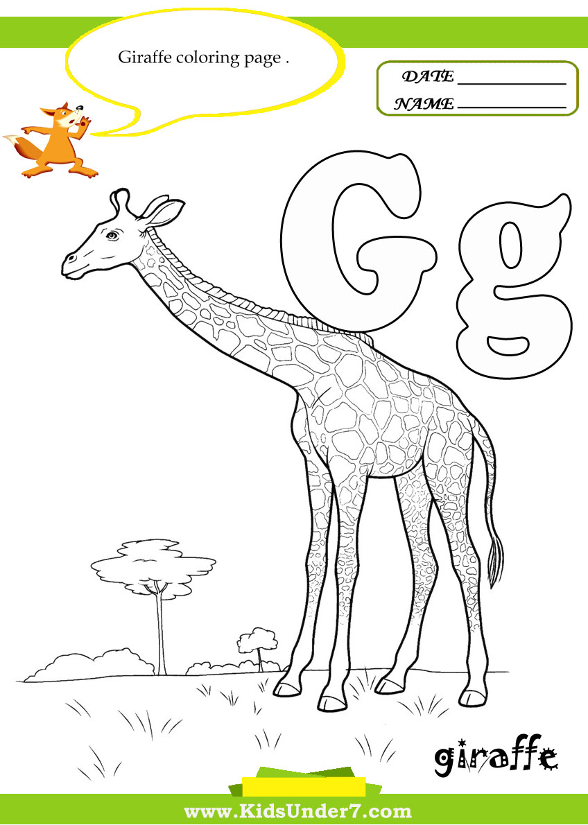 Letter G Worksheets and Coloring Pages