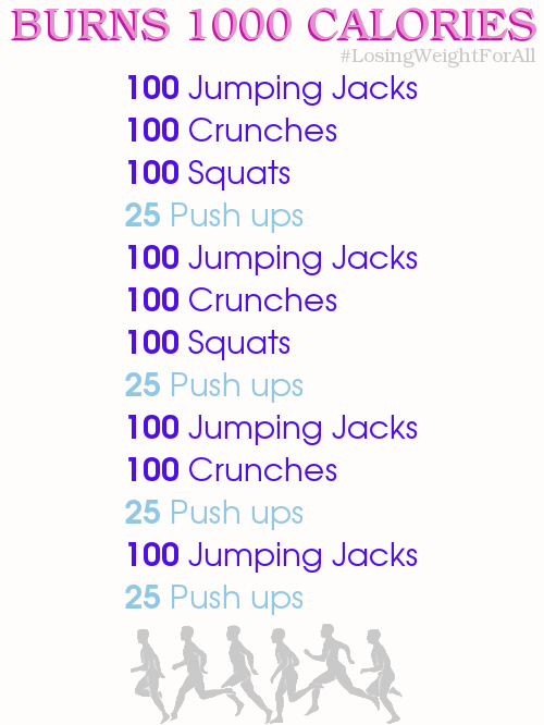 Burn up to 1000 Calories ~ Losing Weight For All