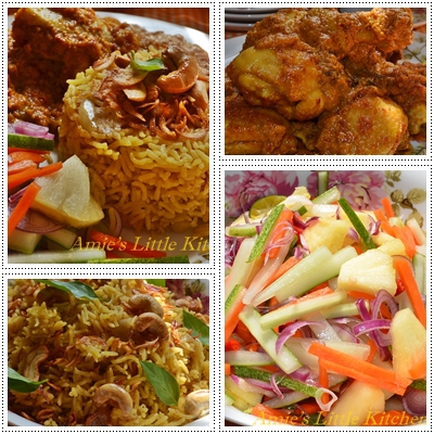 AMIE'S LITTLE KITCHEN: Nasi Minyak, Rendang Ayam & Acar Mentah