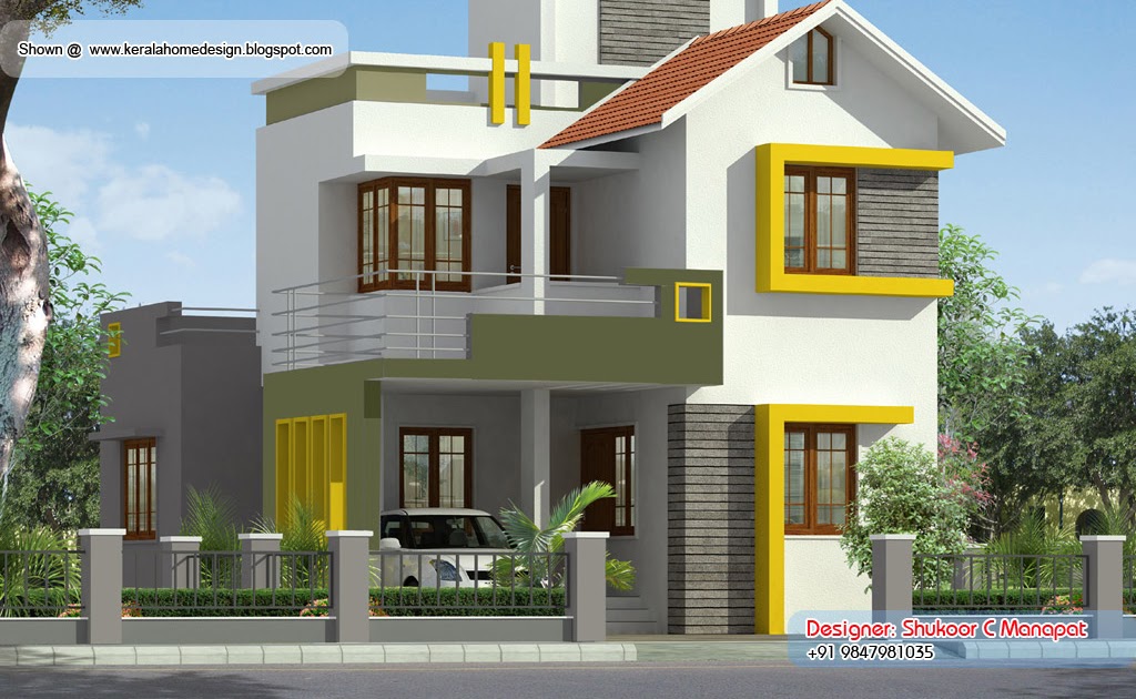  1500  square  feet  Kerala  style villa plan  Kerala  home  