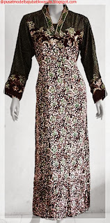 Model baju batik gamis muslim