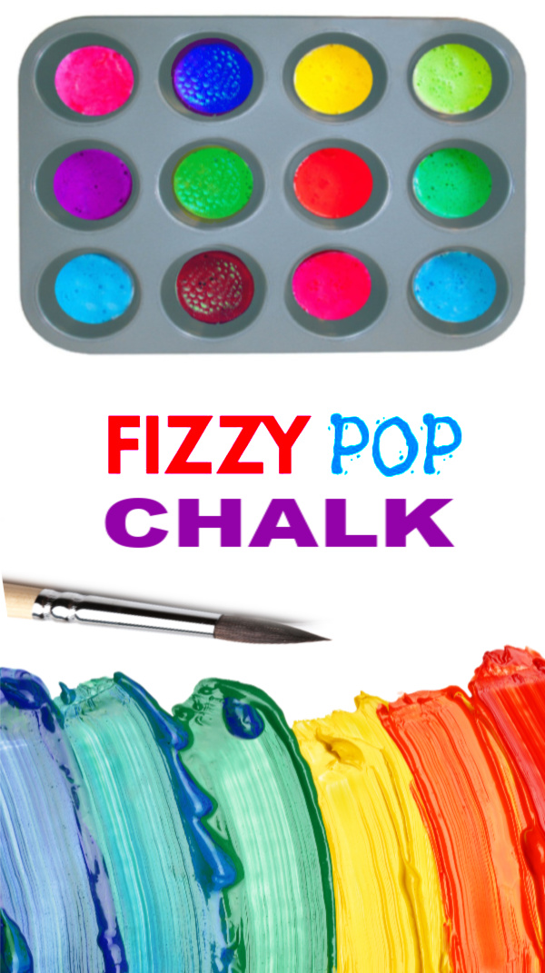 Make sidewalk art that fizzles and POPS with this easy chalk recipe for kids. #fizzychalkpaint #fizzychalk #poprocks #poprocksscienceexperiment  #poprocksrecipe #poprockscandy #fizzypaint #chalkpaint #chalkpaintrecipe #growingajeweledrose