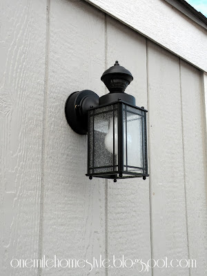 Outdoor Lighting - After  Mission Light  Black Finish