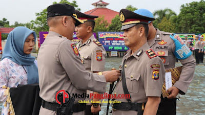 Kapolres Mesuji, AKBP Yuli Haryudo S.E Pimpin Upacara Sertijab Kasat Samapta