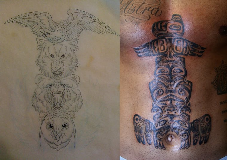 Posted by Chris Wellard Tattoo at 1005 PM tattoo totem