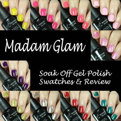 Madam Glam Gel Polish Swatches and Review